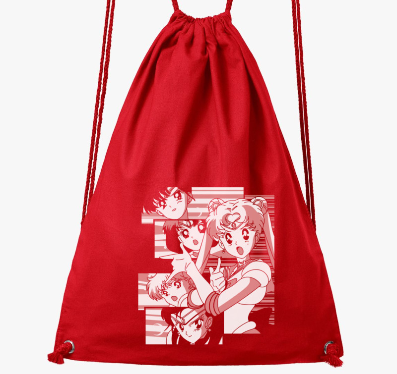 Sailor Moon - warrior girls tornazsák — Piros