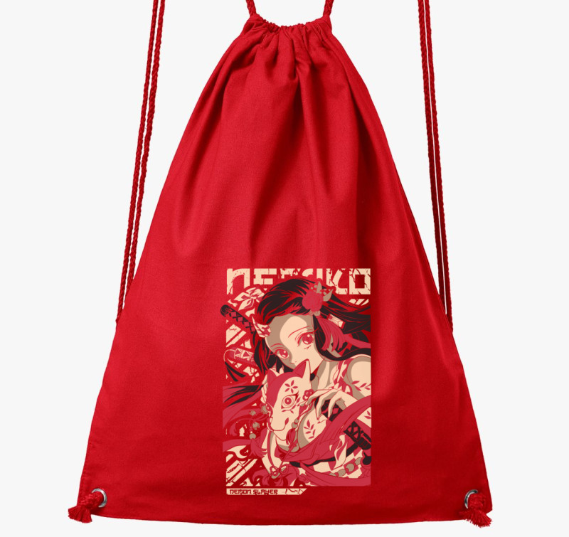 Demon Slayer - Nezuko tornazsák — Piros