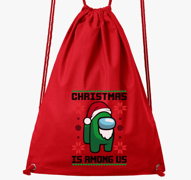 Christmas is among us tornazsák — Piros