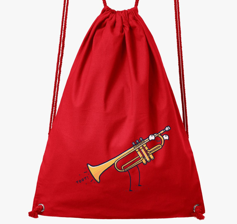 Trombitás tornazsák — Piros