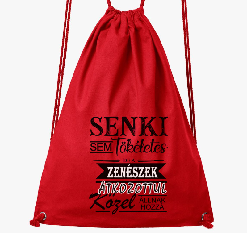 Zenész tornazsák — Piros