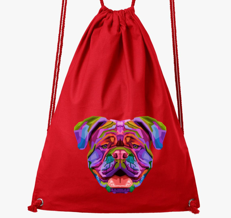 Bulldogos tornazsák — Piros