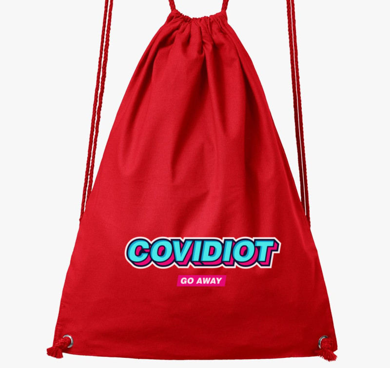 Covidiot tornazsák — Piros