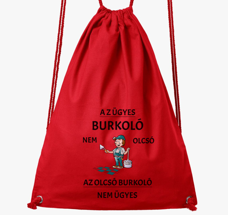 Ügyes burkoló tornazsák — Piros