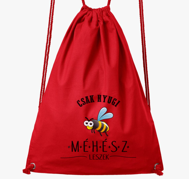 Méhész leszek tornazsák — Piros