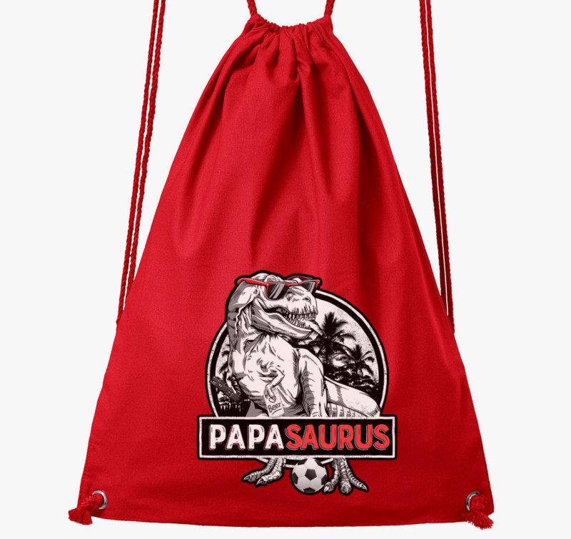 Papa saurus tornazsák — Piros