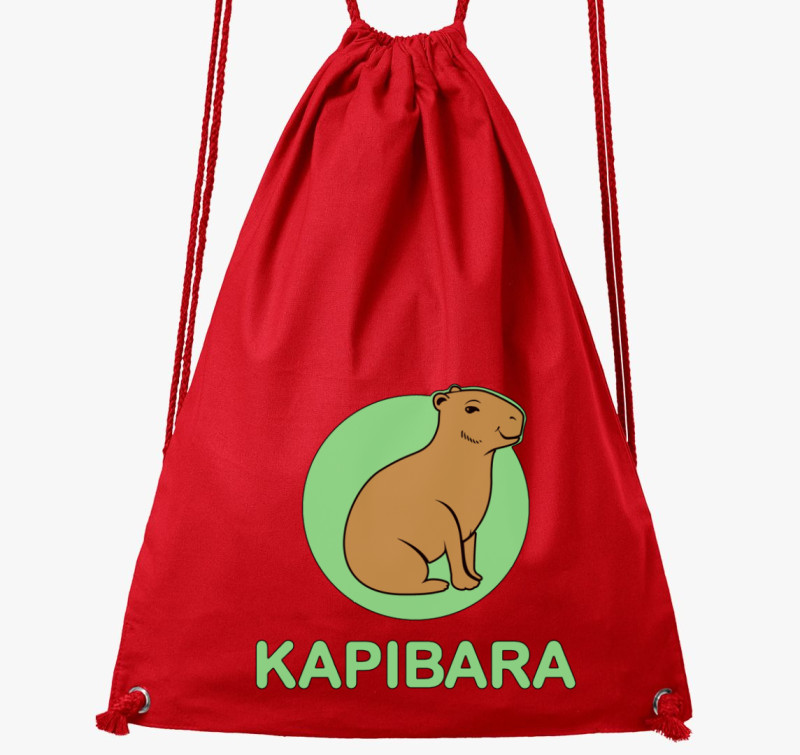 Kapibara tornazsák — Piros