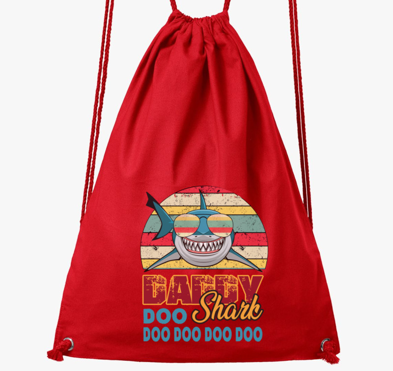Daddy shark tornazsák — Piros