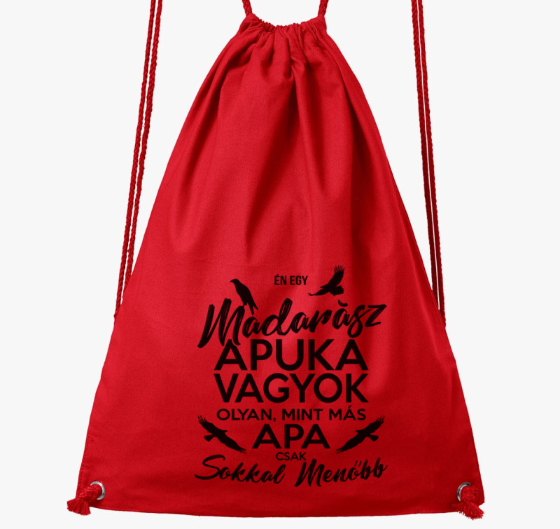 Madarász apuka tornazsák — Piros