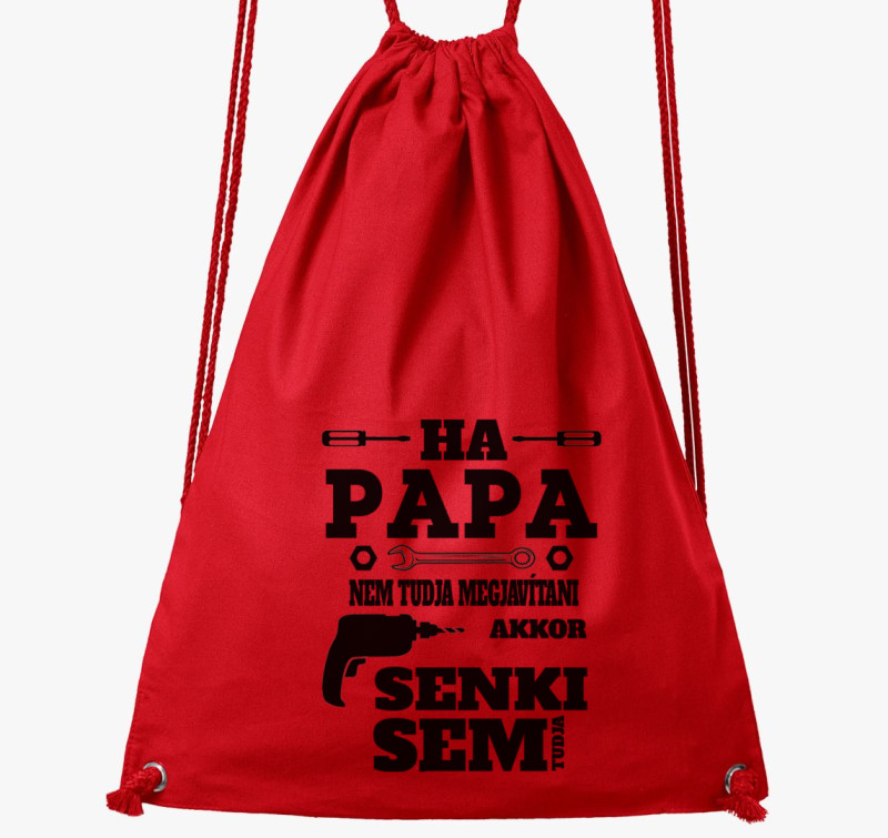 Ha Papa Nem tudja... tornazsák — Piros