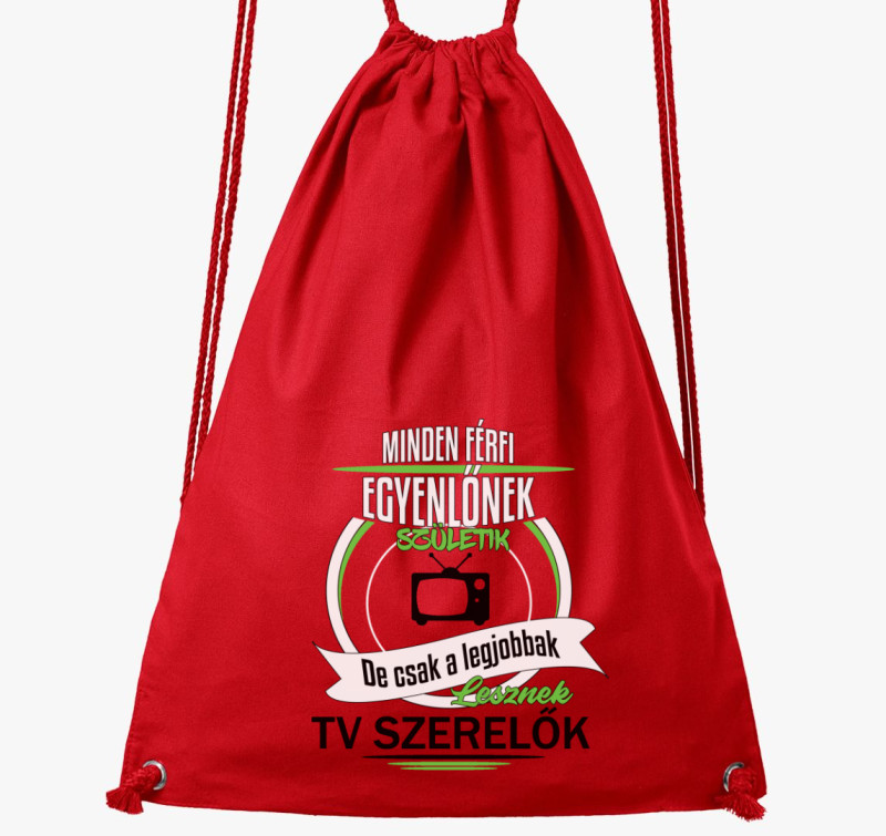 TV szerelő tornazsák — Piros