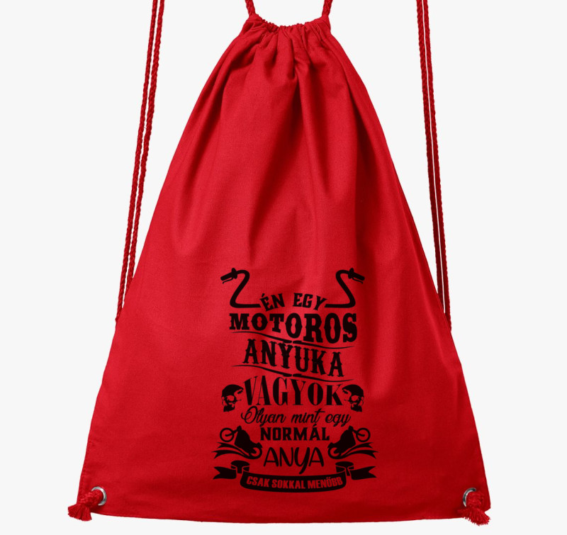 Motoros anyuka tornazsák — Piros