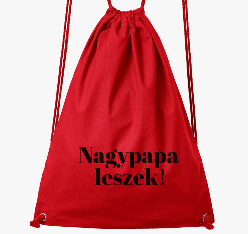Nagypapa leszek tornazsák — Piros
