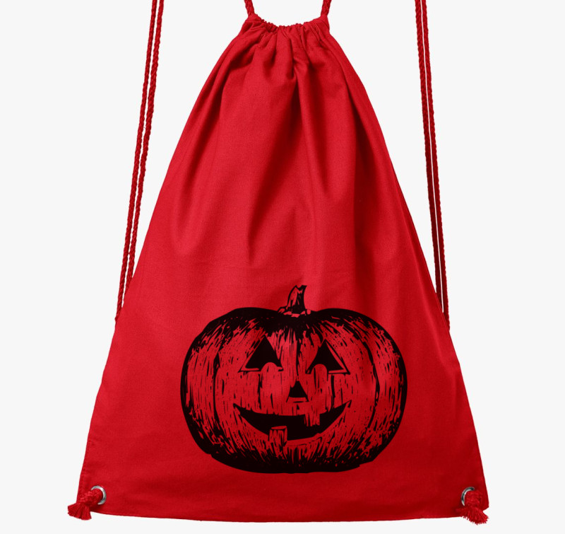 Halloween tökös tornazsák — Piros