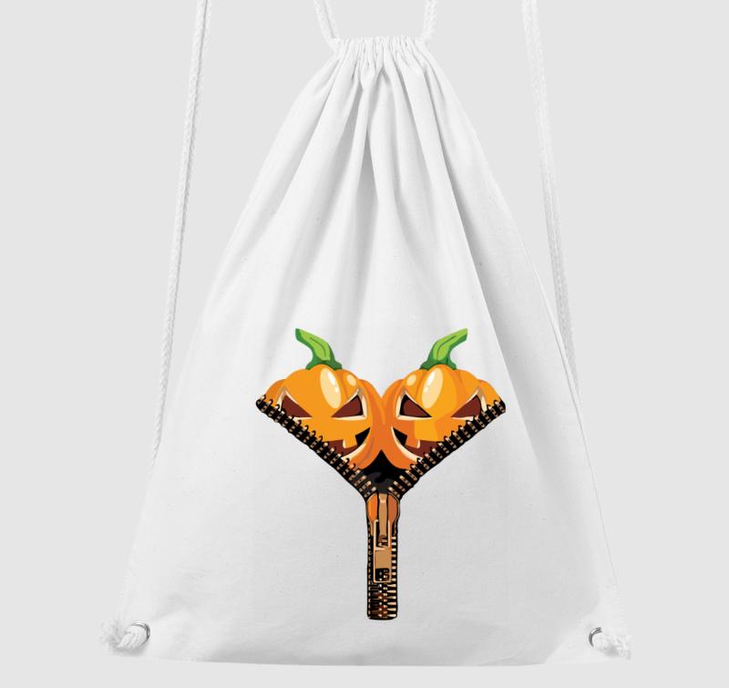 Halloween pumpkin zipper  tornazsák