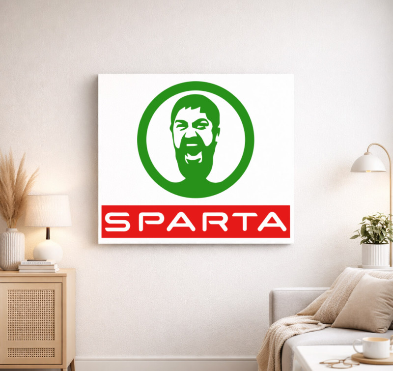 Sparta vászonkép — Fehér