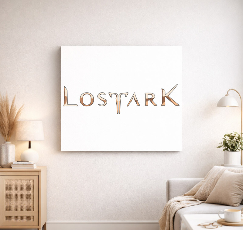Lost ark logo vászonkép — Fehér