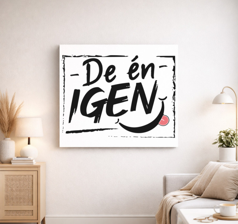 Páros de én igen vászonkép — Fehér