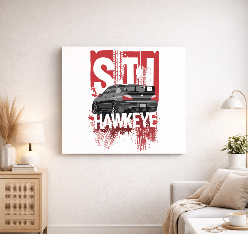 STI Hawkeye vászonkép — Fehér