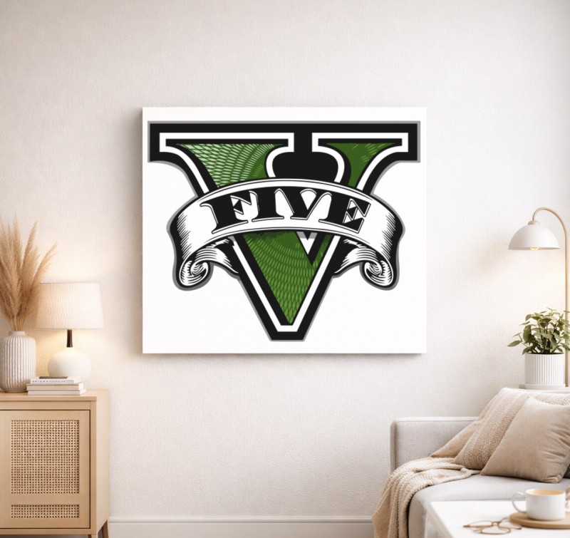 GTA Five vászonkép — Fehér