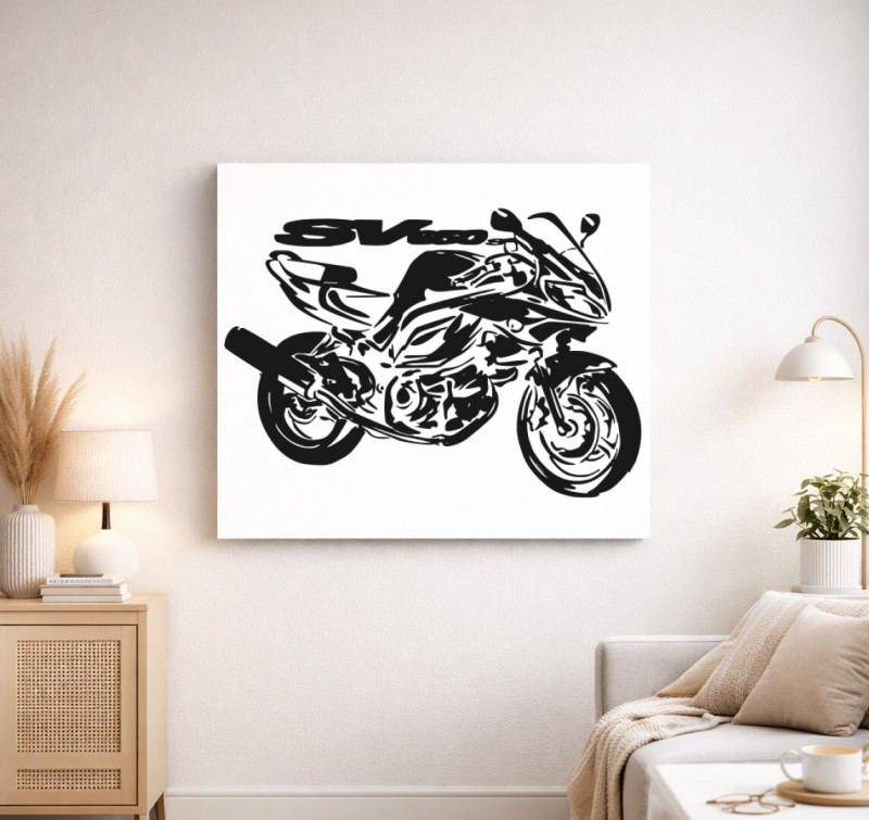 Suzuki SV vászonkép — Fehér