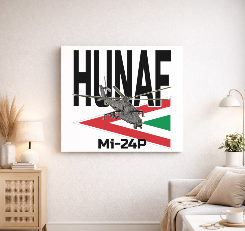 Légierő Mi-24P vászonkép — Fehér