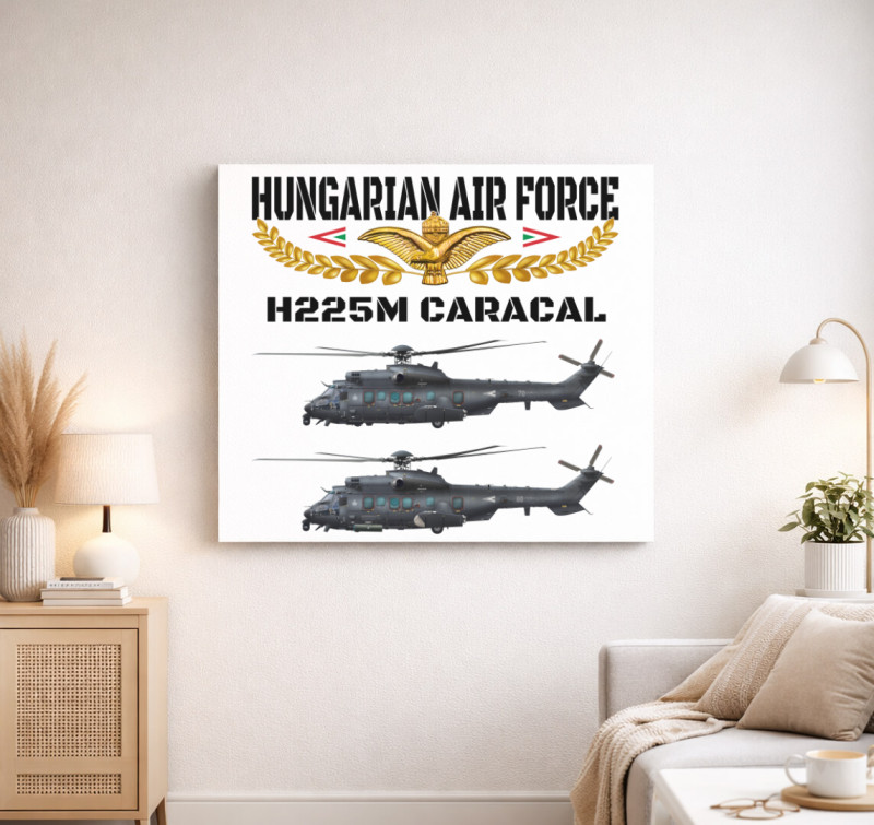 Aranysas H225M vászonkép — Fehér