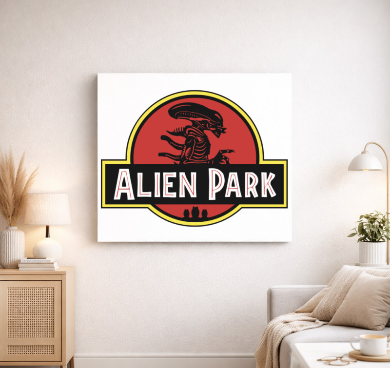 Alien Park vászonkép — Fehér