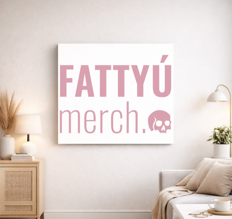 Fattyú Merch vászonkép — Fehér