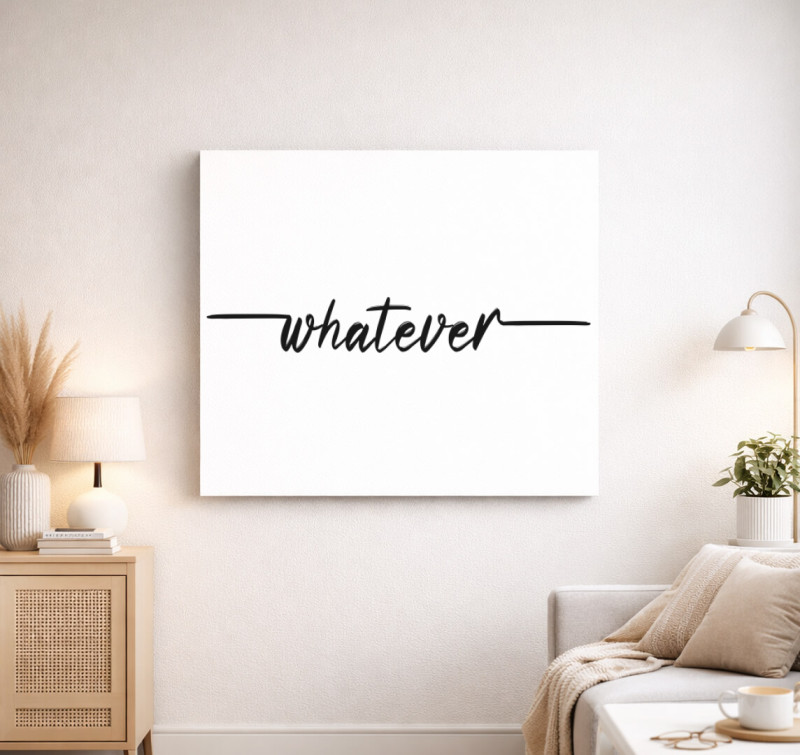 Whatever vászonkép — Fehér