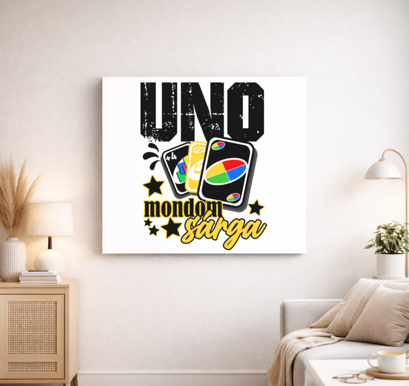 UNO minta kedvenc vászonkép — Fehér