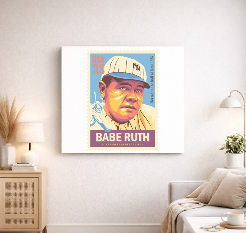 Babe Ruth  vászonkép — Fehér
