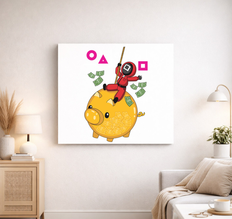 SquidBall vászonkép — Fehér