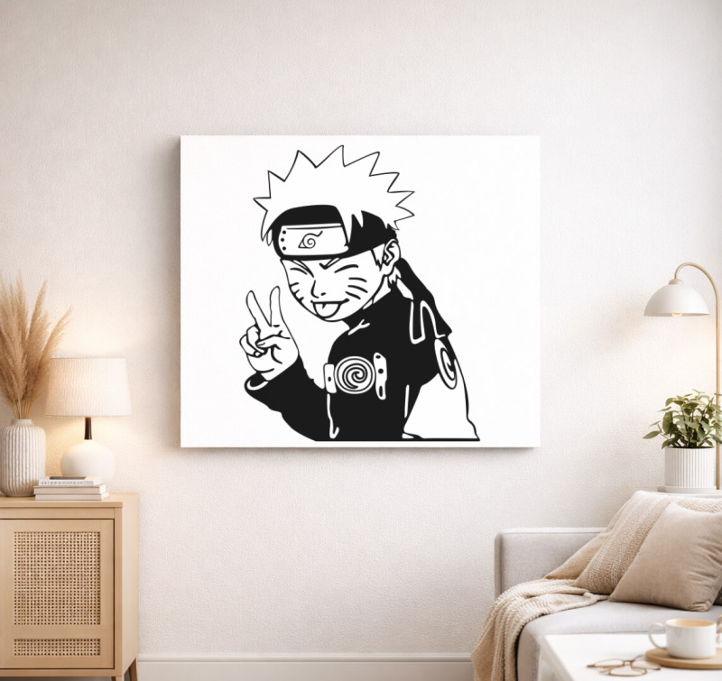 Naruto V vászonkép — Fehér