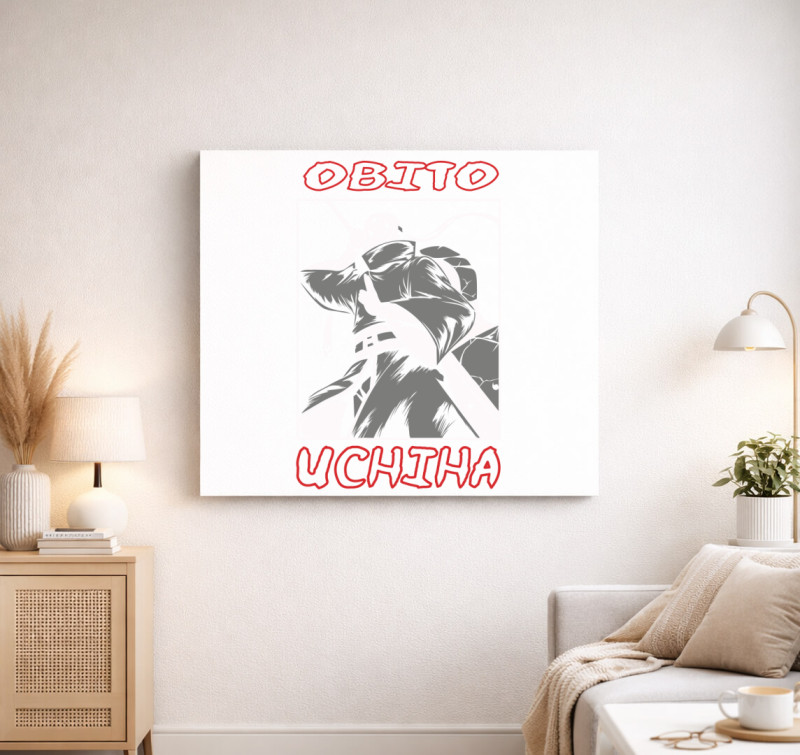 Obito Uchiha vászonkép — Fehér