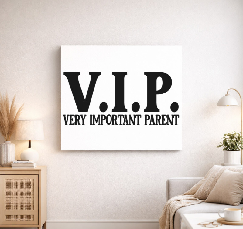 VIP parent vászonkép — Fehér