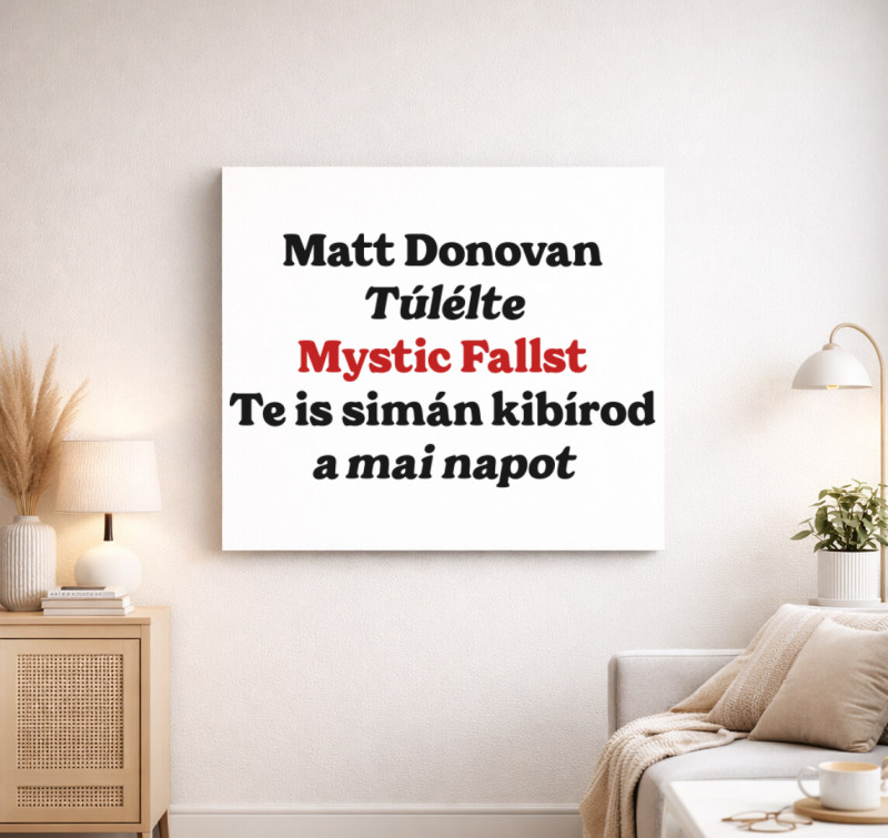 Matt Donovan vászonkép — Fehér