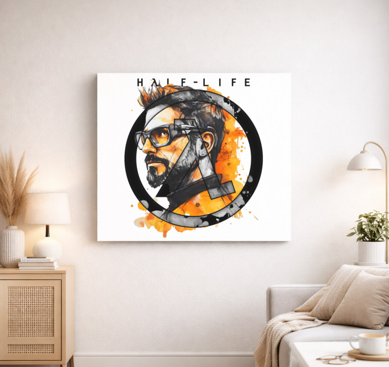 Half Life vászonkép — Fehér