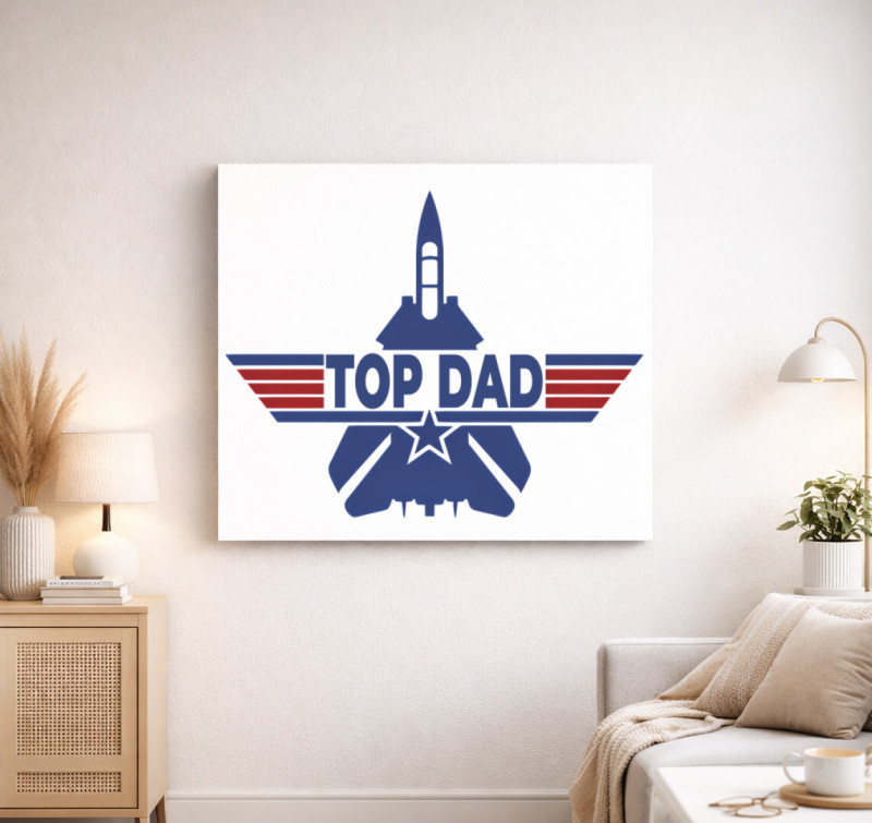 Top dad vászonkép — Fehér