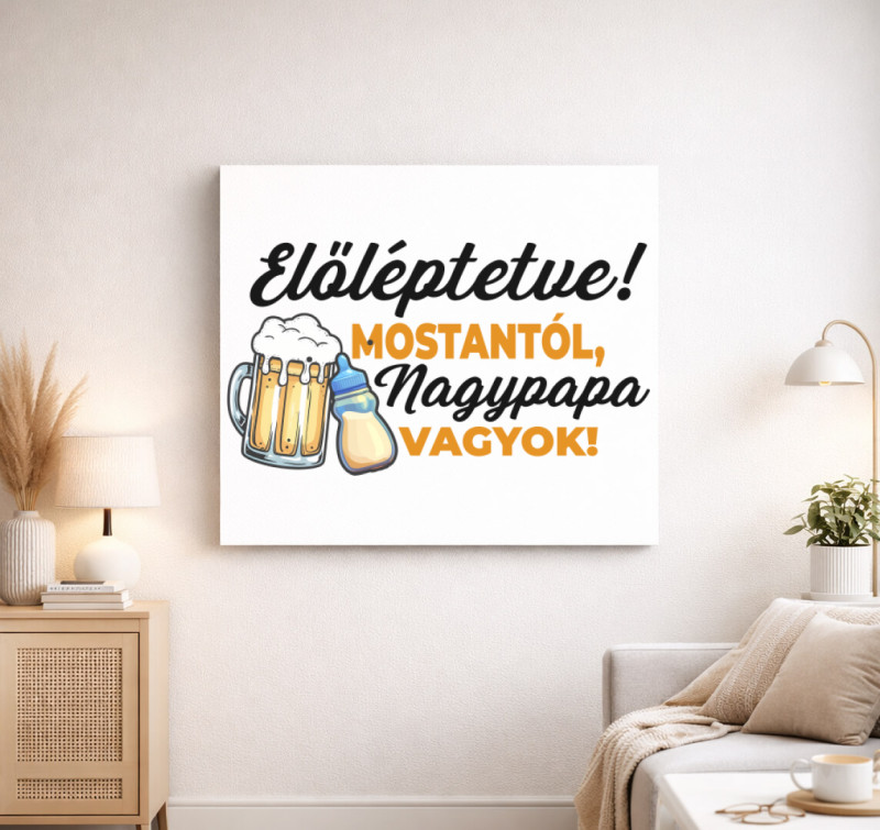 Előléptetve vászonkép — Fehér