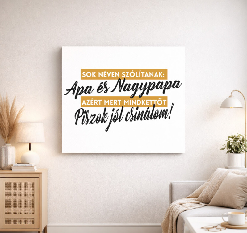Sok néven szólítanak vászonkép — Fehér
