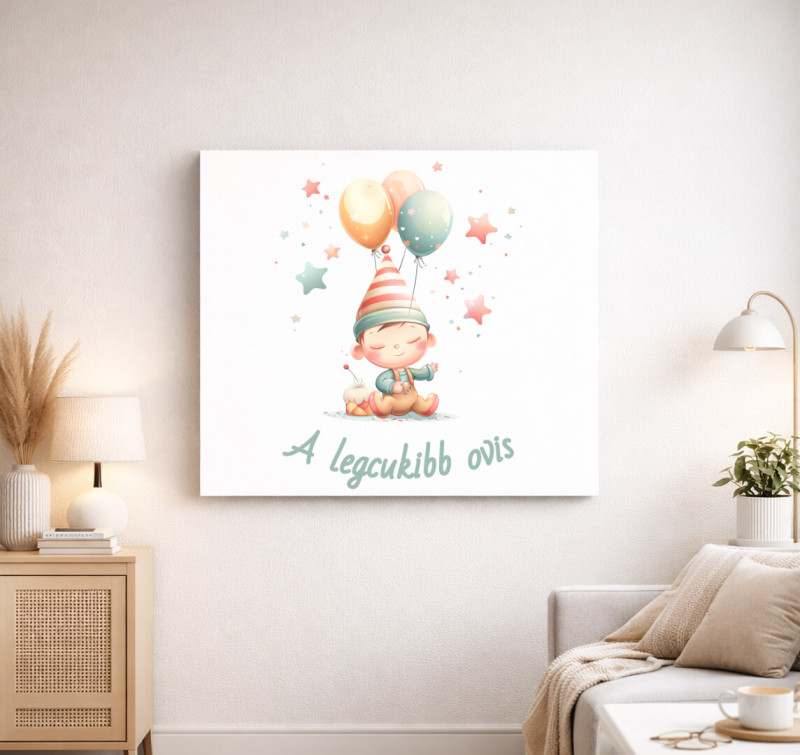 A legcukibb ovis vászonkép — Fehér