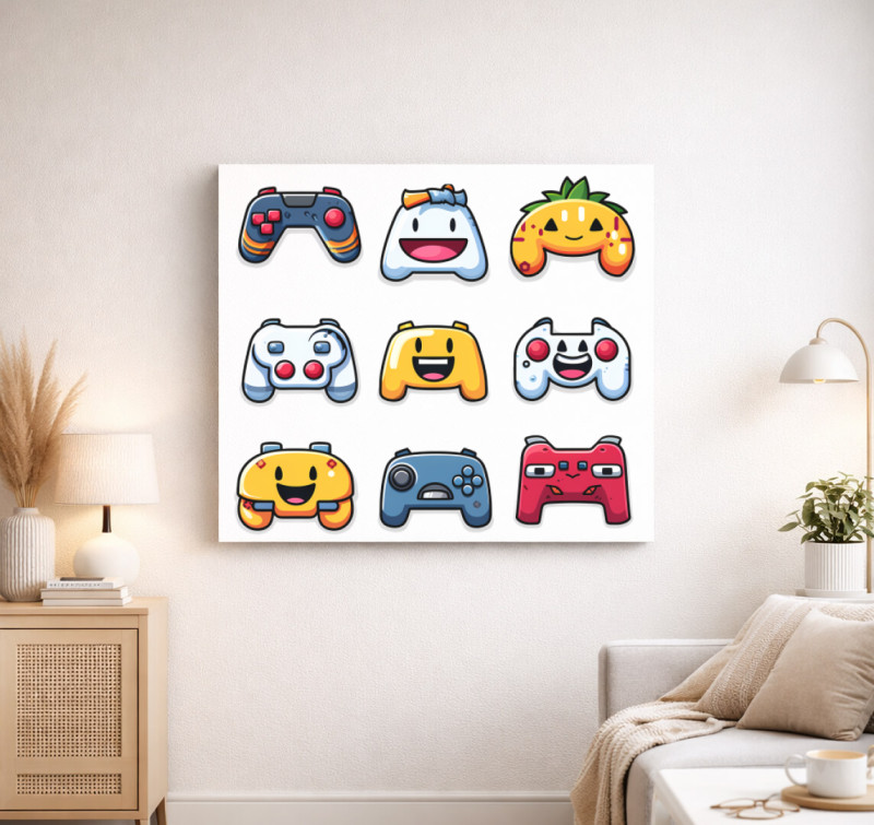 Fruit kontroller vászonkép — Fehér