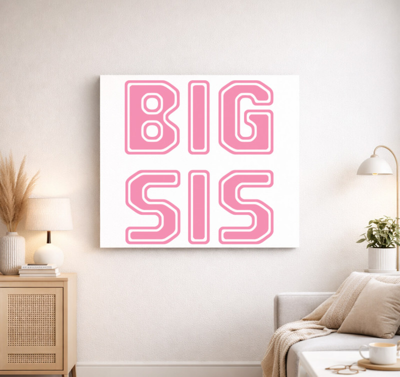 Big Sis vászonkép — Fehér
