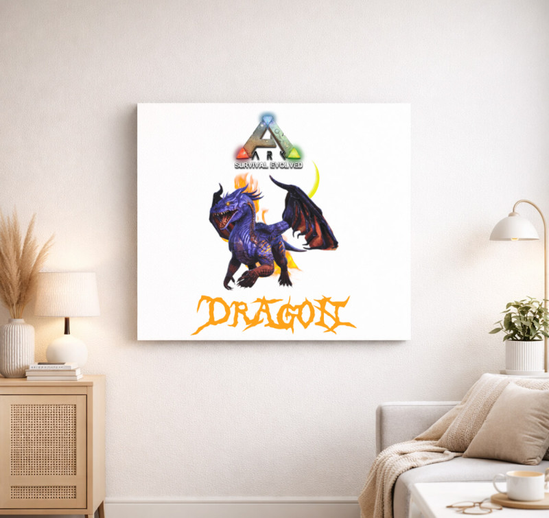 Ark Dragon vászonkép — Fehér