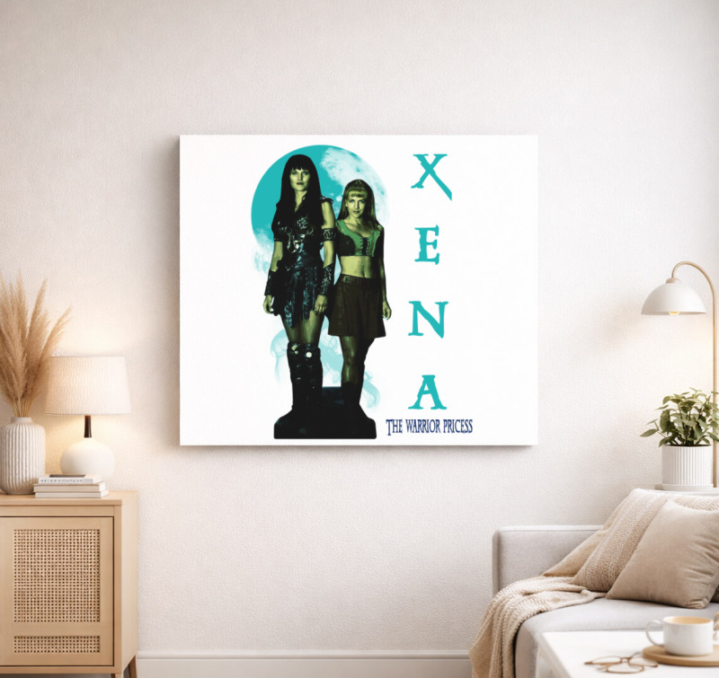 Xena és Gabrielle vászonkép — Fehér