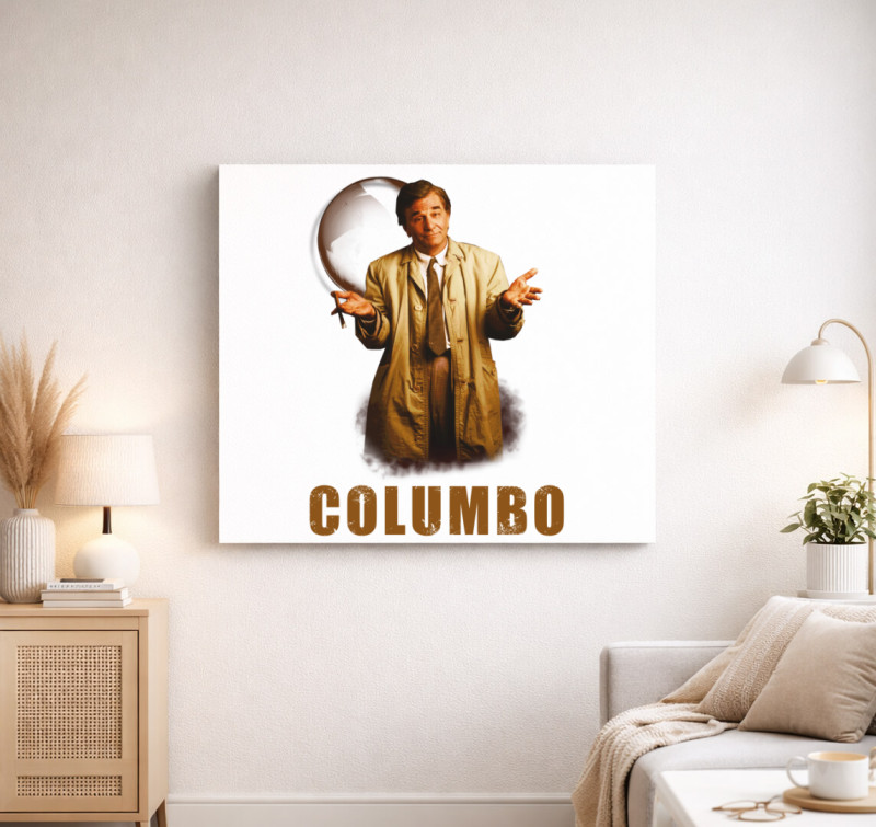 Columbo vászonkép — Fehér