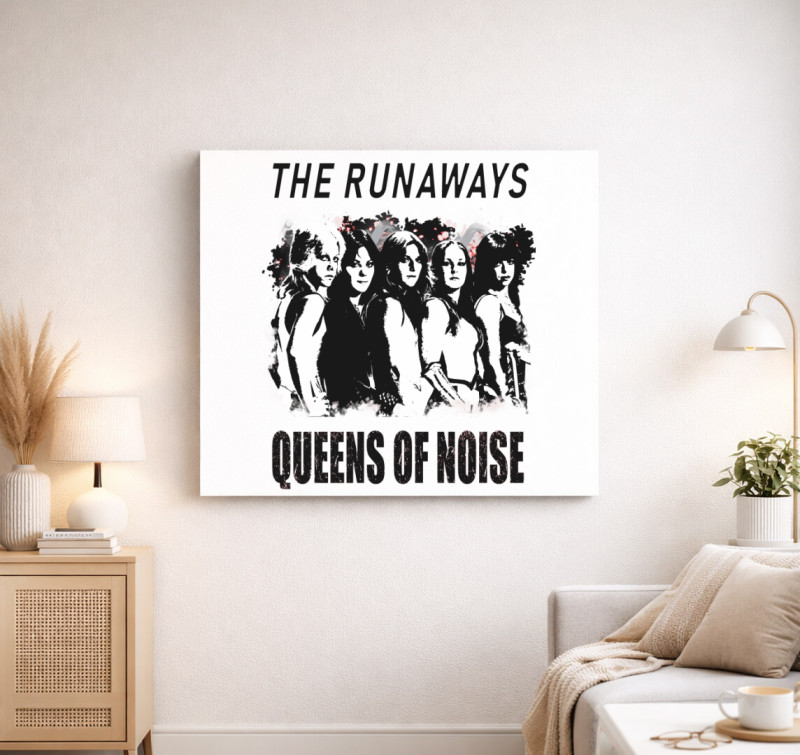 The runawys stencil vászonkép — Fehér