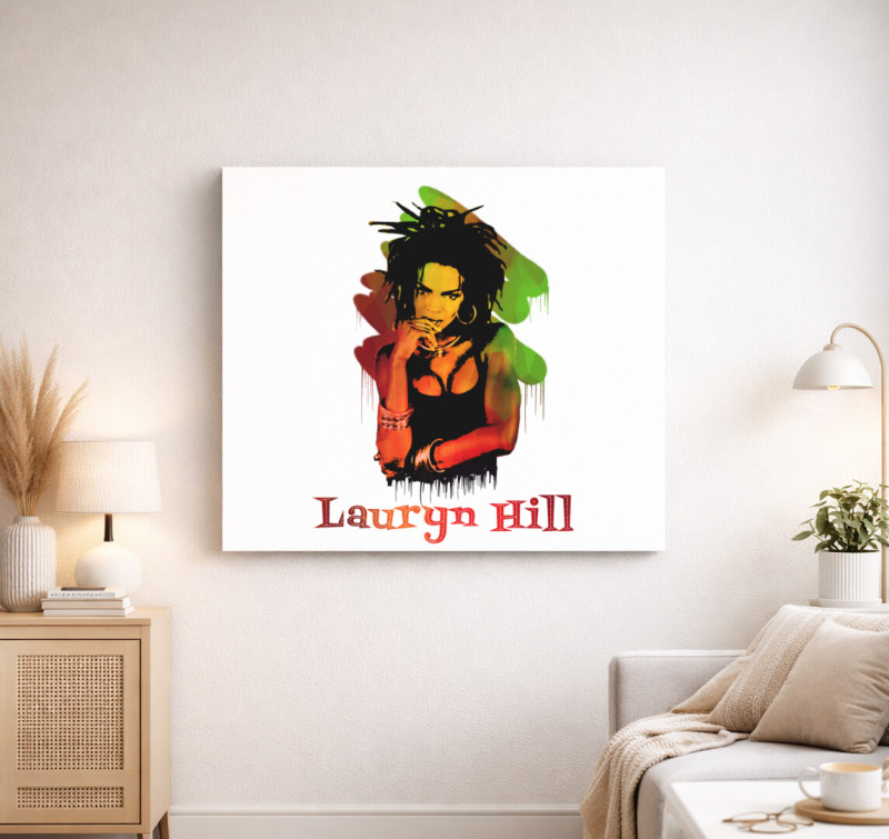 Lauryn Hill vászonkép — Fehér