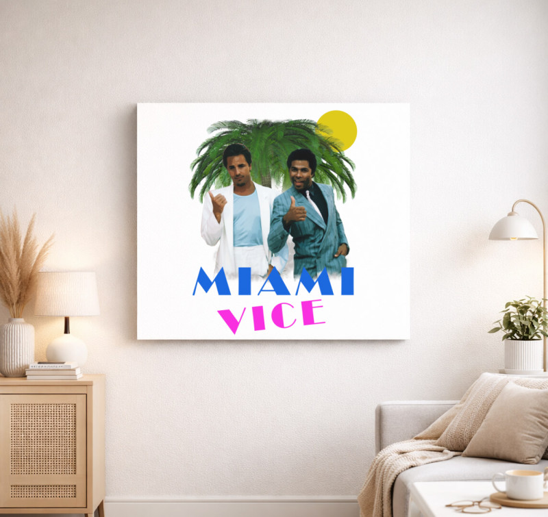 Miami Vice vászonkép — Fehér